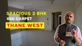 2 BHK Flat For Sale In Ghodbunder Road Thane West  Carpet 680  Resale Flat  91 98198 10041 [upl. by Hgielyk]