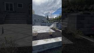 Install of Large Retaining Wall Paver Patio and Sundeck for this Backyard Transformation [upl. by Shargel]