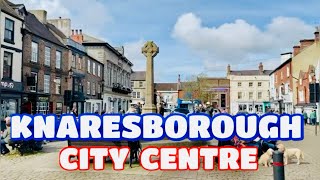 Exploring Knaresborough City Centre  Town in England  North Yorkshire [upl. by Ainad]