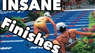 5 Most Insane Triathlon Finishes [upl. by Niamrahc]