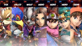 Fox amp Falco amp Wolf Star Fox vs Luminary amp Erdrick amp Solo amp Eight Dragon Quest [upl. by Corina]