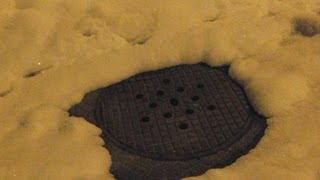 Weird Creepy Noises Coming From Manhole Drain Cover [upl. by Dynah]