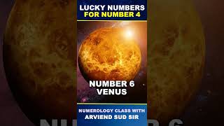 Lucky Number for Number 4  Numerology Number 4  Rahu  Arviend Sud  shortsfeed [upl. by Ainesy]