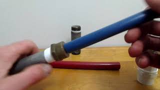 How to connect PEX pipe to old galvanized pipe [upl. by Araz]