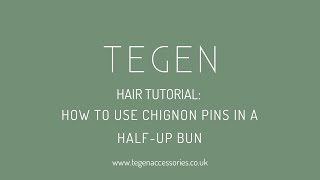 HalfUp Bun How To Use Chignon Pins [upl. by Rosabella]