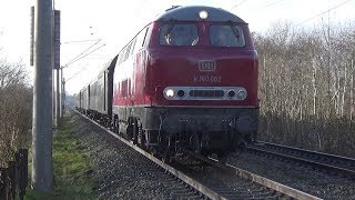 V 160 002 im Norden unterwegs – Sonderfahrten nach Lübeck und Münster [upl. by Ahsitam472]