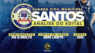 GCM SANTOSSP  ANÁLISE DO EDITAL [upl. by Oedama930]