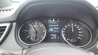 Nissan Qashaqi 16 dCi  consumption on 120 kmh [upl. by Gerty]