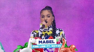 Mabel  ‘Fine Line feat NOT3s’ live at Capital’s Summertime Ball 2018 [upl. by Narrad]