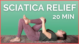 Yin Yoga for Sciatica Relief and Lower Back Pain  20 min Deep Stretches [upl. by Eselehs]