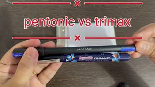 pentonic vs trimax  trimax pen  pentonic pen  gel pen  study with fun pen [upl. by Roberts]