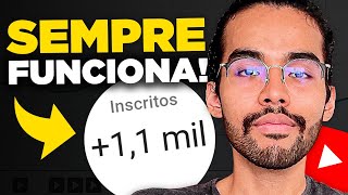 Como Ganhar 1000 inscritos no YouTube de forma RÁPIDA em 2024 Aprovado [upl. by Akkeber]