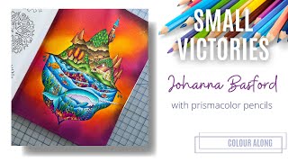 Colour Along  Small Victories by Johanna Basford  Prismacolor [upl. by Cousin]