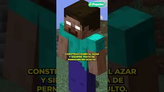 MINECRAFT ¿Quién es HEROBRINE y por qué sigue siendo un misterio en EL JUEGO shorts [upl. by Poyssick]