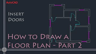 AutoCAD 2D Basics  Tutorial to draw a simple floor plan Fast and effective PART 2 [upl. by Malamud197]