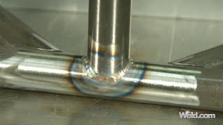 Welding 4130 Chrome Moly with Stainless Steel Filler Super Missile Weld [upl. by Coffeng]