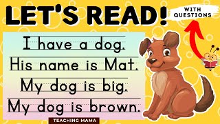 Lets Read  Reading Comprehension  Kinder and Grade 1  Teaching Mama [upl. by Radnaxela45]