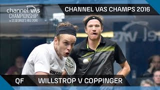 Squash Willstrop v Coppinger  Channel VAS Championship at St Georges Hill 2016 QF Highlights [upl. by Elad]