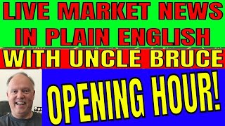 AI STOCKS MOVING HIGHER LIVE STOCK TRADING IN PLAIN ENGLISH WITH UNCLE BRUCE [upl. by Alac]