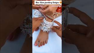 New silver jewellery set silveranklet silverpayal payal bridalpayaldesign Ritamahato2000 [upl. by Prent]