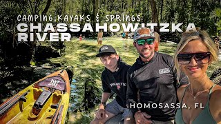 Camping  Kayaking at Chassahowitzka River Springs Homosassa Florida Spring Break Trip 2024 [upl. by Odnuges]