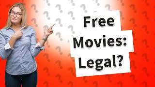 Are free movie streaming sites illegal [upl. by Aret]