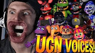 ATTEMPTING FNAF UCN VOICES  Ultimate Custom Night [upl. by Yesteb]