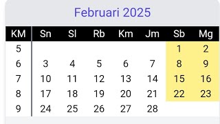 Kalender 2025 [upl. by Courtney]