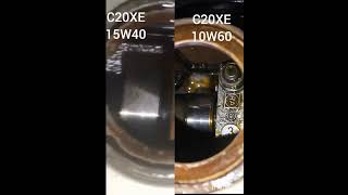 MOTOR C20XE 15w40 vs 10w60 [upl. by Lletniuq]