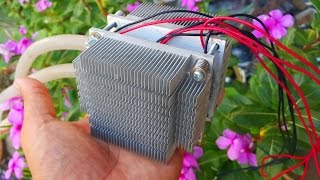 Experiment Thermoelectric air cooler water peltier cooler Peltier Thermoelectric Cooler Modules [upl. by Notelrac]