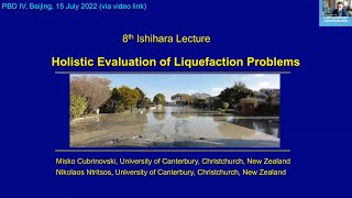 8th Ishihara Lecture Holistic Evaluation of liquefaction problems Misko Cubrinovski [upl. by Murtha554]