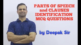 PARTS OF SPEECH MCQ [upl. by Earazed]