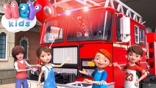 Feuerwehrlied 🚒 Feuerwehr für kinder  HeyKids Deutsch [upl. by Olegna]