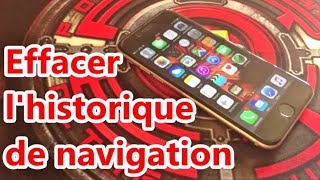 comment effacer listorique de navigation sur iphone 6 5 4 ect Safari [upl. by Graaf]