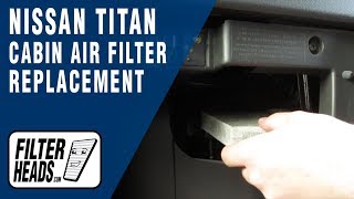 How to Replace Cabin Air Filter 2007 Nissan Titan [upl. by Nna]