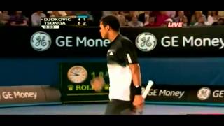 Australian Open 2008 ATP Final  Novak Djokovic vs JoWilfried Tsonga [upl. by Brookhouse]