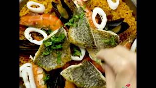 Seafood Paella Recipe [upl. by Bradman]