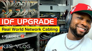 Network Cabling from IDF to Access Points  IDF Upgrade Project  KTS Vlog Episode 2 [upl. by Alamaj]