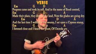 Seminole Wind  Mandolin Cover Lesson with ChordsLyrics [upl. by Livy846]