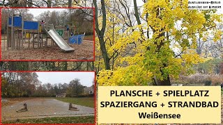 Weißensee Spielplatz Plansche Wasserspielplatz Spaziergang Strandbad Ausflugmama Berlin [upl. by Ratna]