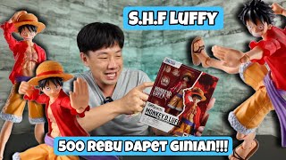 UNBOXING ACTION FIGURE MONKEY D LUFFY BUATAN SHF BANDAI HARGA CUMA 500 RIBU SAJAA WANOKUNI VERSION [upl. by Templas]