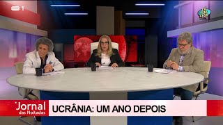 “JORNAL DAS NOITADAS – Ucrânia Um Ano Depois”  Cá Por Casa  RTP [upl. by Ardnac762]