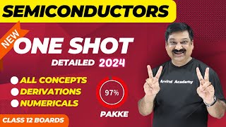 SEMICONDUCTORS OneShot 💥NCERT Class 12 Physics Chap 14 One shot Subscribe ArvindAcademy [upl. by Scever]