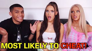 WHO’S MOST LIKELY TO “Cheat On Their Partnerquot  Challenge [upl. by Patti249]