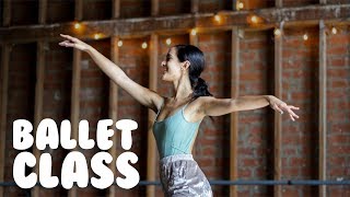 Ballet Class For Beginners  How To Do Simple Ballet Moves With trainwithkendall [upl. by Foscalina915]