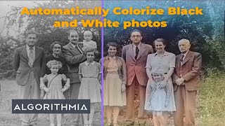 How to Colorize Black and White photos online  Algorithmia Review TopTen AI [upl. by Asatan]