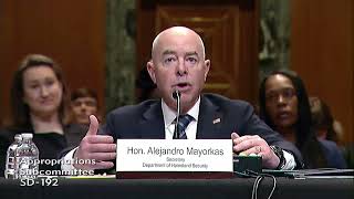 Murphy Questions DHS Secretary Mayorkas During Budget Hearing [upl. by Hgiellek905]