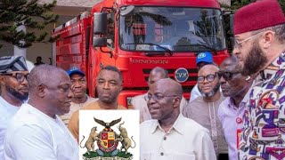 GOOD NEWS INNOSON MOTORS GIFTS ABIANS A FIRE FIGHTING TRUCK [upl. by Yetti740]