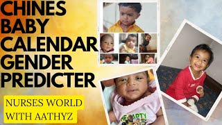 Chinese Baby CalendarGender predicter [upl. by Odlawso]