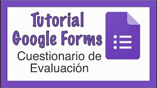 Cómo crear una evaluación en Google Forms 2021Cuestionario o examen [upl. by Donald]